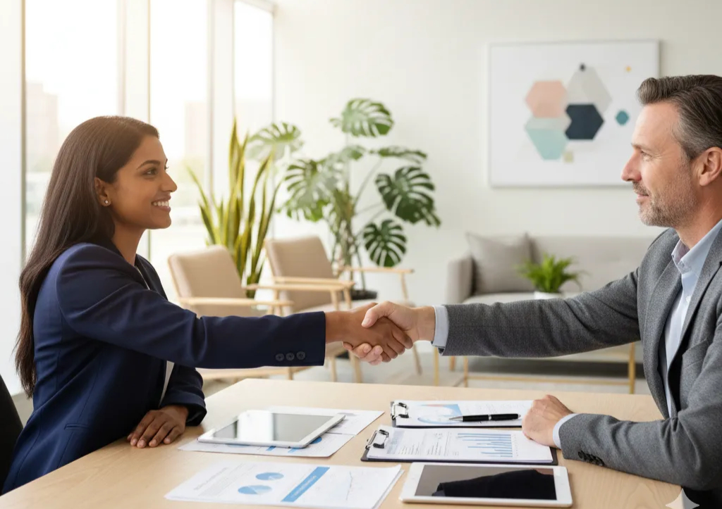 Professional team collaboration